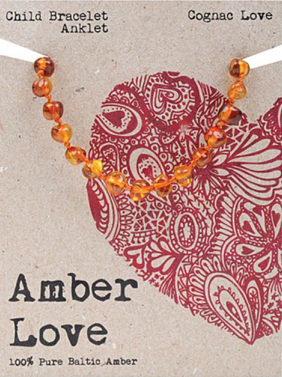 Amber Love Child Bracelet/Anklet Cognac Love - Alpineabode