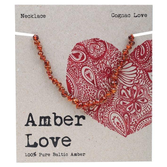 Amber Love Children's Necklace Cognac Love - Alpineabode