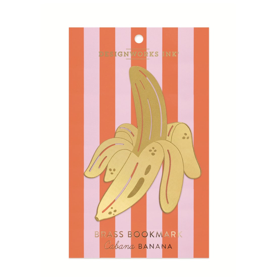 Brass Bookmark - Cabana Banana - Alpine Abode