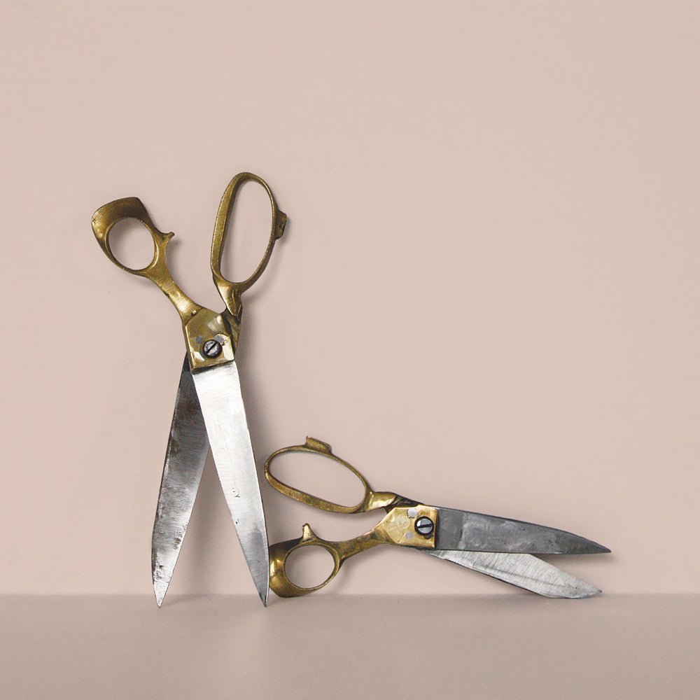 Brass Handled Steel Scissors - Alpineabode