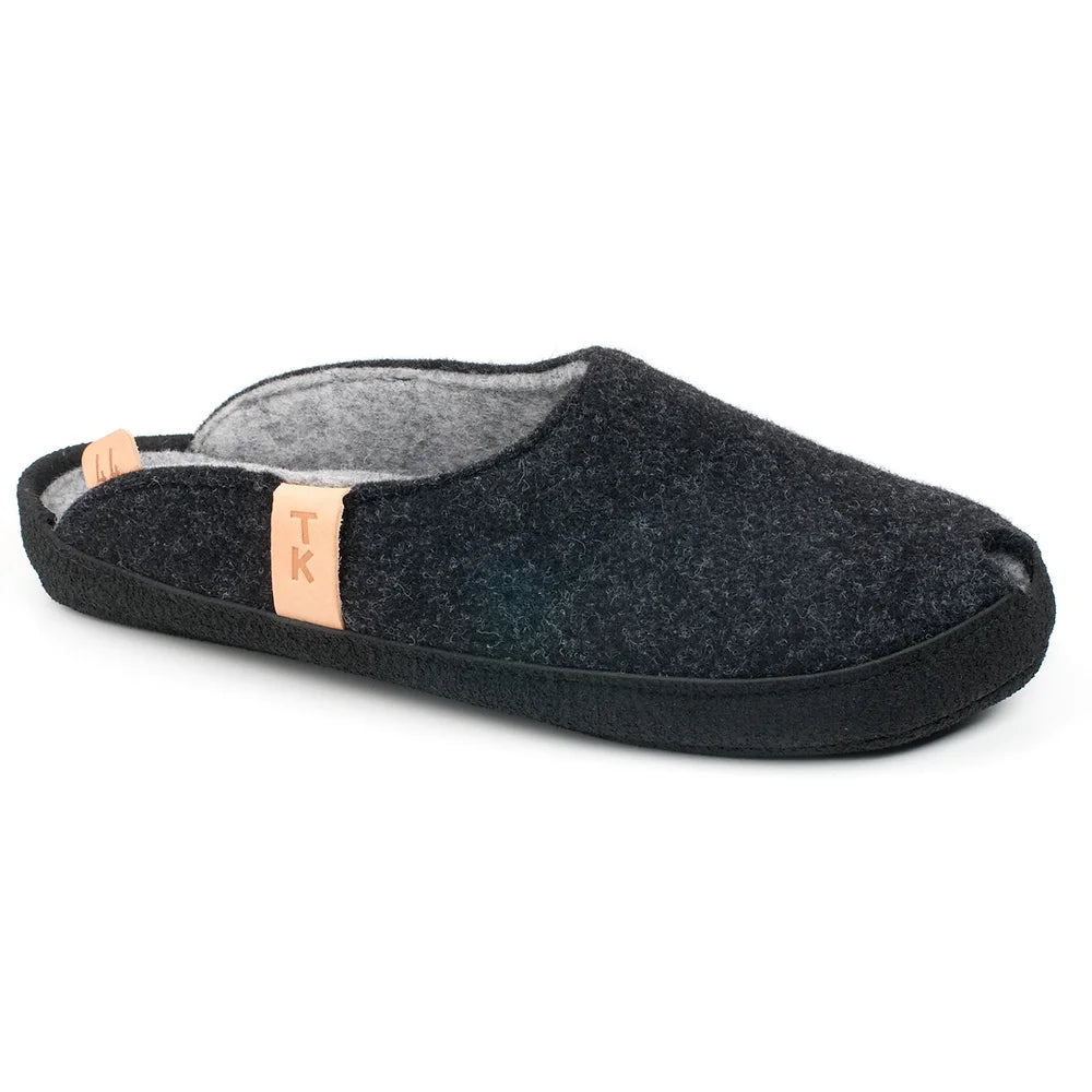 Brussels Lambswool Slippers | Charcoal - Alpineabode