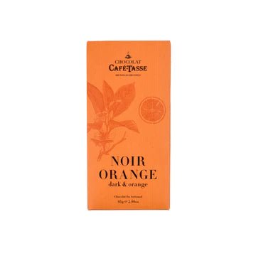 Café-Tasse Noir & Orange Chocolate Block (85g) - Alpineabode