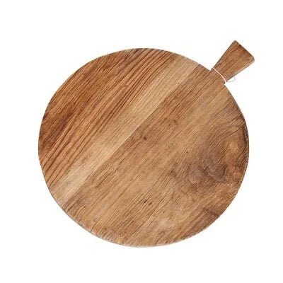 Elm Round Board with Handle (50 x 50cm) - Ivory House - Alpine Abode