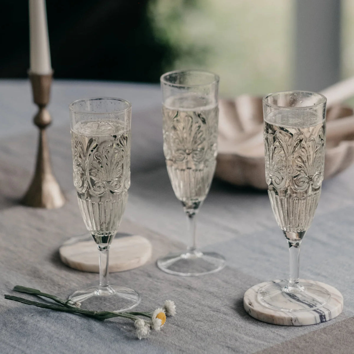 Flemington Acrylic Champagne Flute - Indigo Love Collectors - Alpine Abode