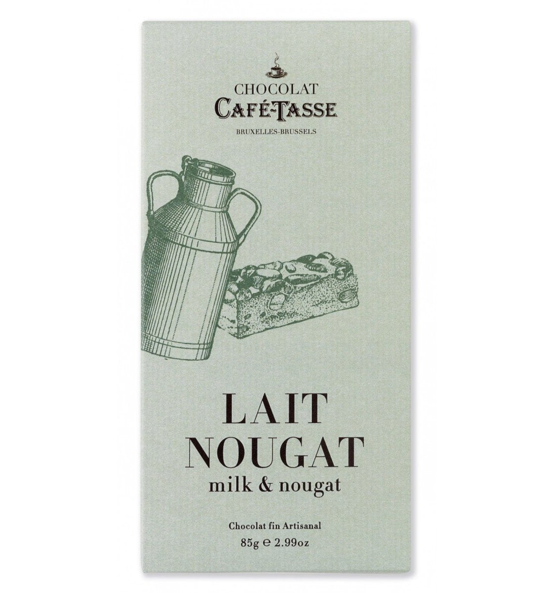 Lait Nougat | Milk Chocolate with Nougat Bar (85g) - Café Tasse - Alpine Abode