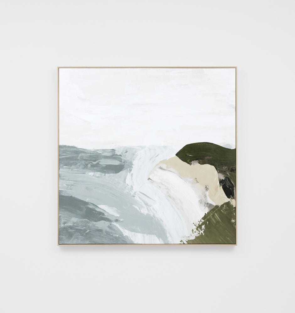 Peaceful Muse Haze Framed Canvas (100x100) Warranbrooke - Alpineabode