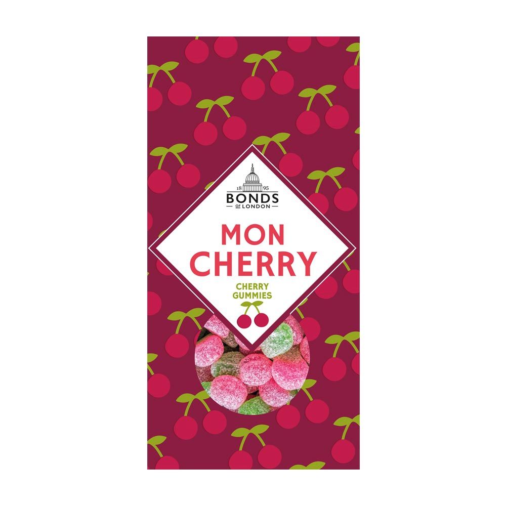 Pun Gift Box Lollies "Mon Cherry" (160g) - Bonds of London - Alpine Abode