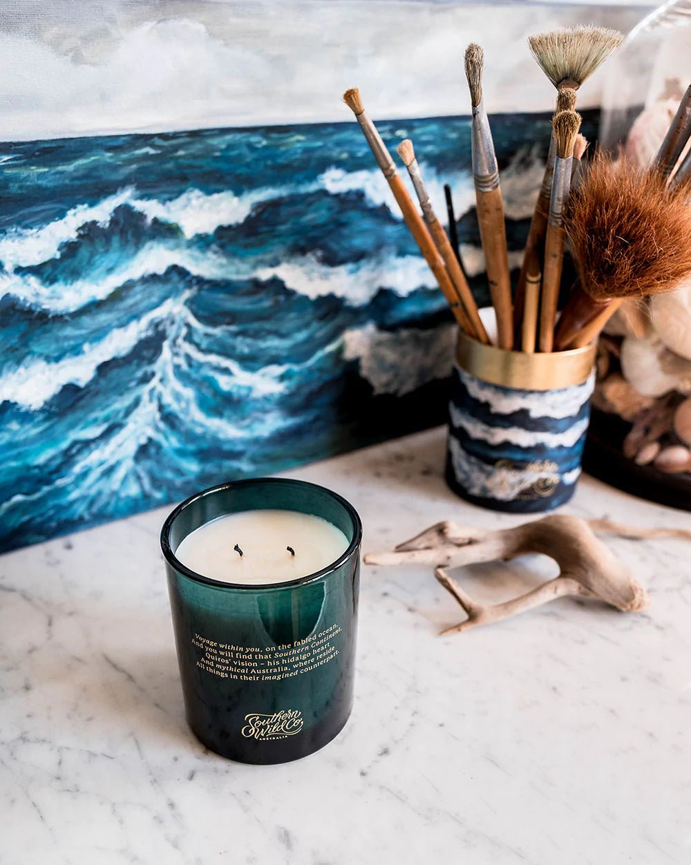 Soy Candle | Ocean Isle - Southern Wild Co - Alpineabode