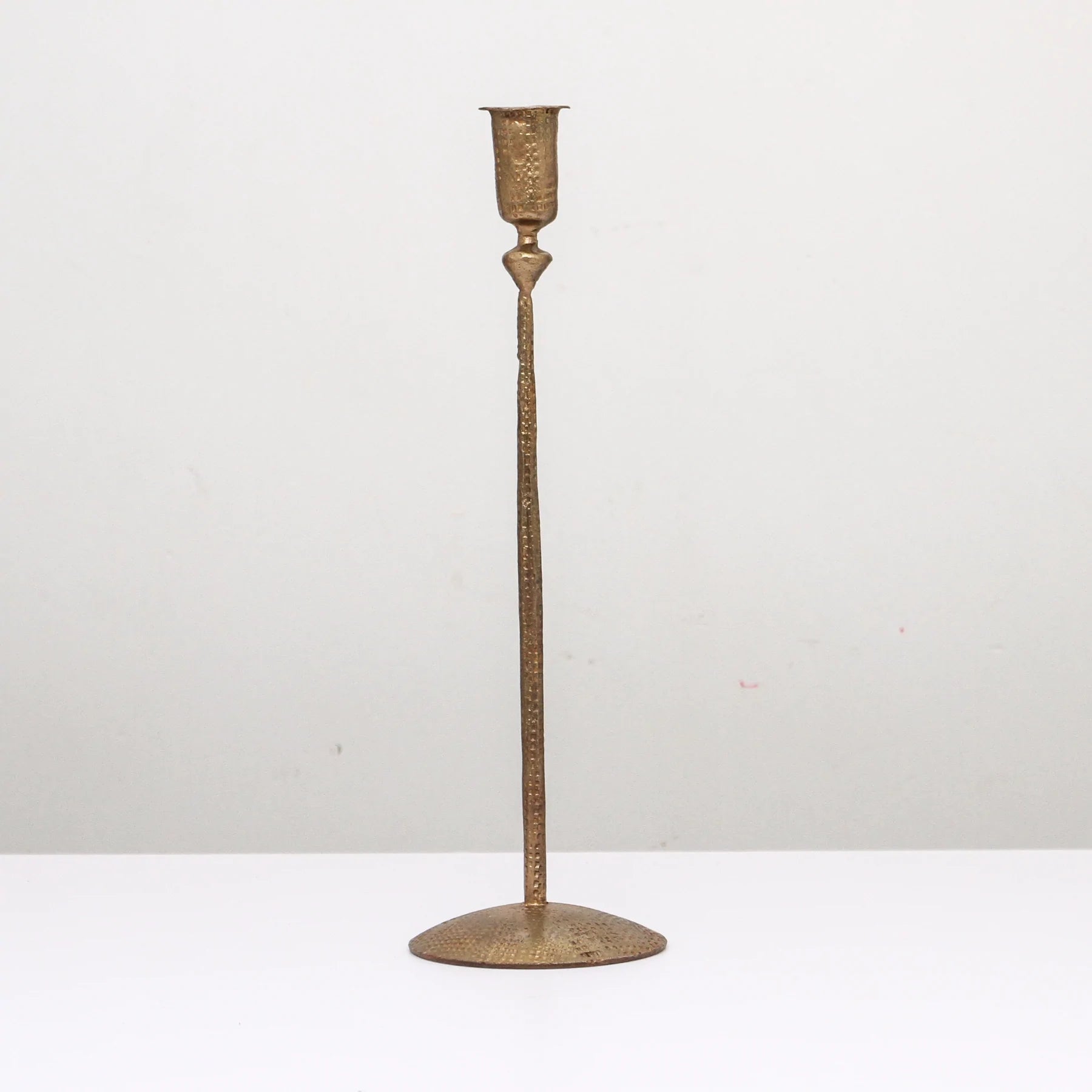 Tinker Antique Brass Candle Stand | Tall - Indigo Love Collectors - Alpineabode