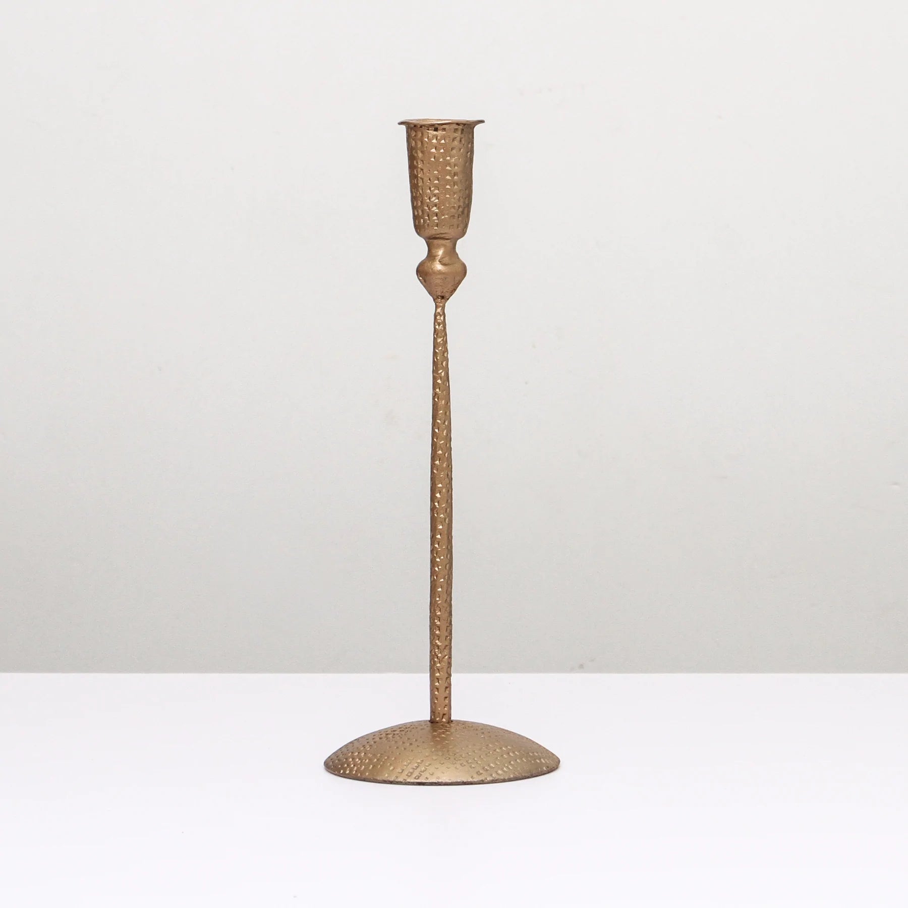 Tinker Antique Brass Candle Stand | Medium - Indigo Love Collectors - Alpineabode